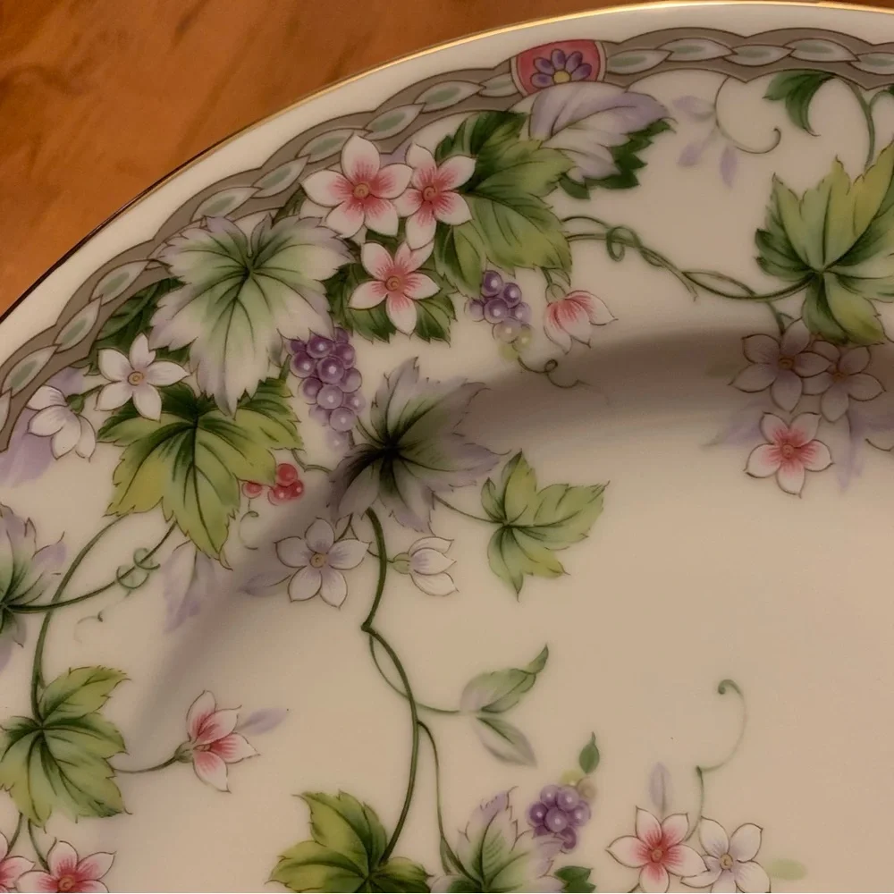 NIB Andrea by Sadek Monica Cake Set Plate & Server 11" Dia Made in Japan - Picture 5 of 14